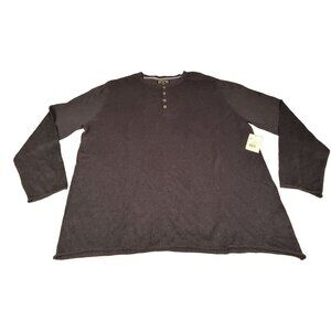 Rye by Hawker Rye NWT Long sleeve‎ Henley Shirt Men's sz XXL 100% Cotton Classic